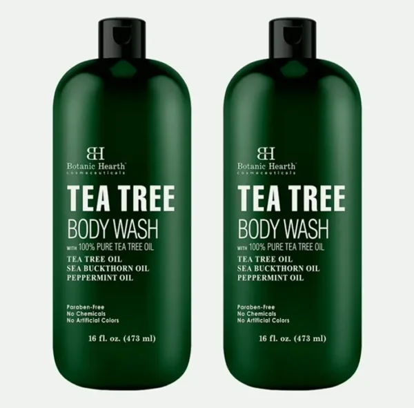 Botanic Body Wash with Tea Tree, Soothes Itchiness, Bundle