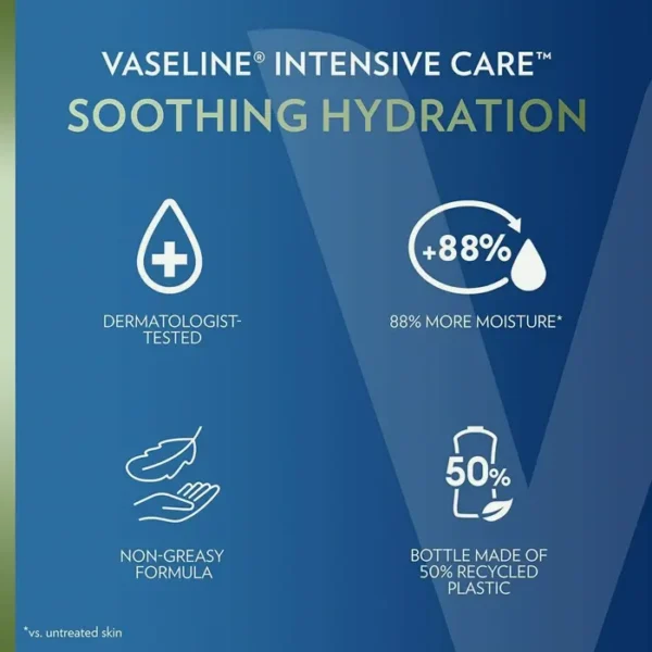 Vaseline's Intensive Care Moisturizing Body Lotion with Aloe (20.3 oz, Pack of 3)