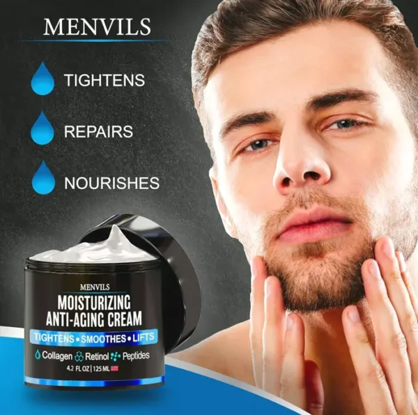 Men's Face Moisturizer Gel - Anti-Wrinkle & Hydrating - 4.2 oz