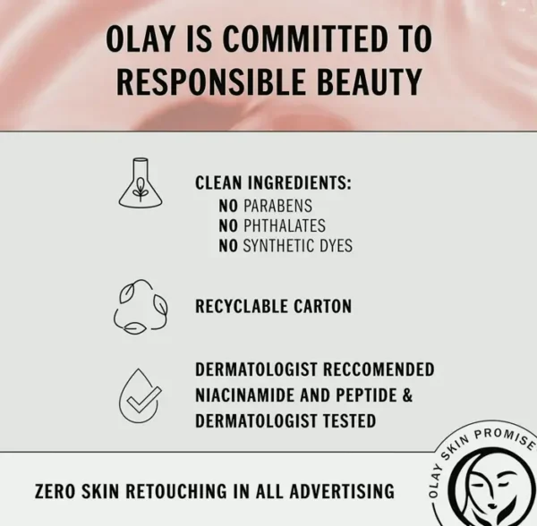 Olay Regenerist Peptide + Niacinamide 24 Facial Cream with Vitamin B3 1.7oz