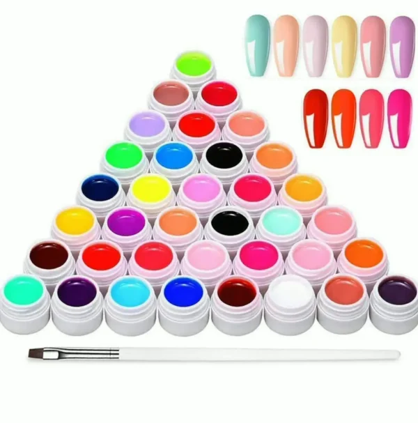 Thirty-Six Shades UV Nail Kit Including Brush
