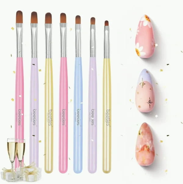 Beetles Polish Nail Brush - 7-Piece Nail Art Brushes