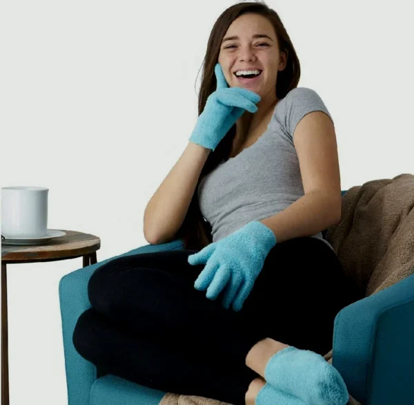 NatraCure Moisturizing Booties and Gloves Set for Rough Hands