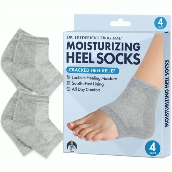 Hydrating Heel Socks for Dry Heels - 2 Pairs