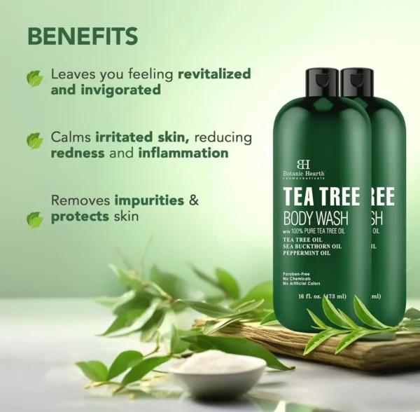 Botanic Body Wash with Tea Tree, Soothes Itchiness, Bundle