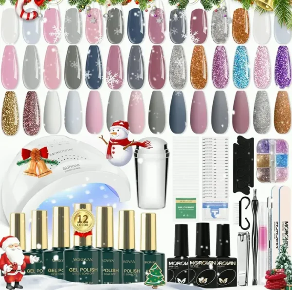 Expert Gel Polish Kit: Variety Including Light Plus Tools