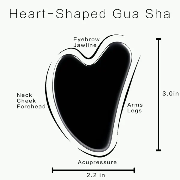 Obsidian Gua Sha Facial Tool