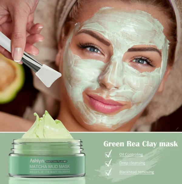 Ashlyn's 3 Piece Clay Masking Kit, Herbal Tea Rose Skin Masks Set