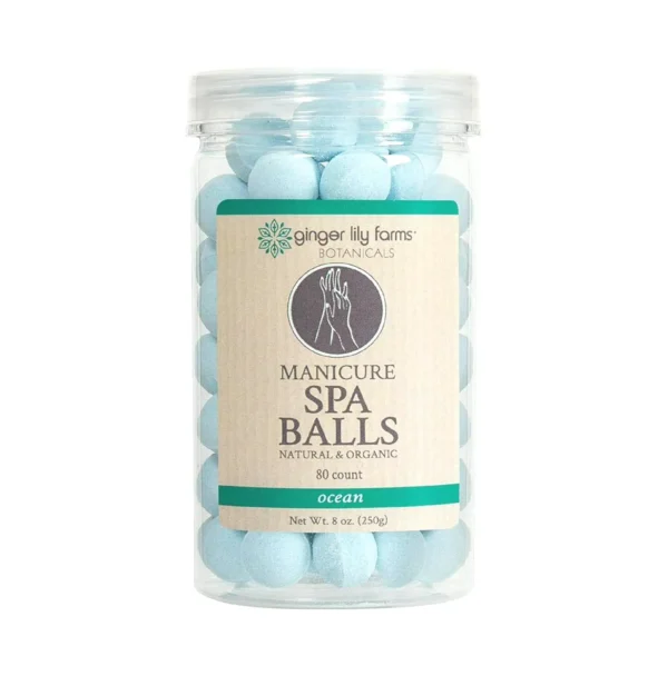 Ginger Lily Manicure Spa Balls Ocean, 8 oz