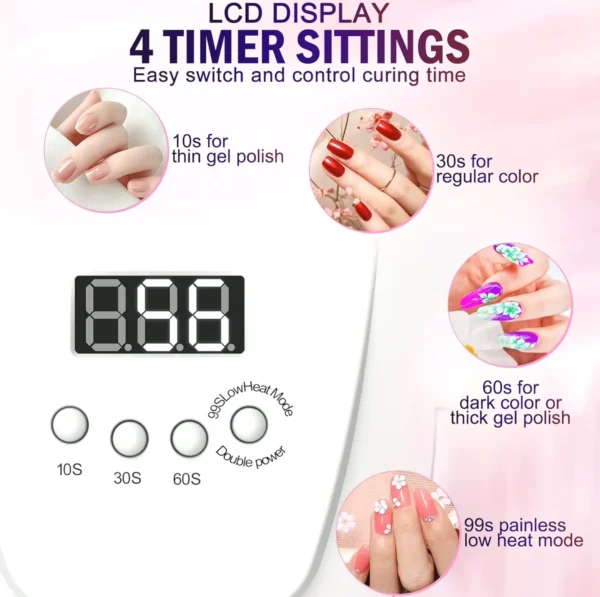 High-Speed UV Nail Dryer with Timer