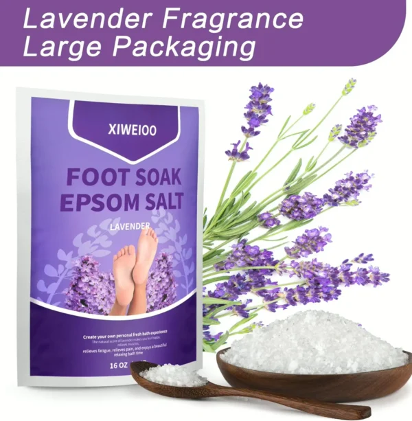 Lavender Foot Soak Salts Set - Foot Care Tool