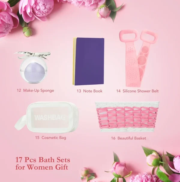 Mom Day Gifting Bundles Designed For Females, 18-Piece Spa & Body Gift Set