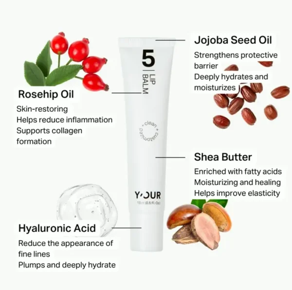 Heavy-Duty Lip Salve with Shea & Rosehip - 15ml