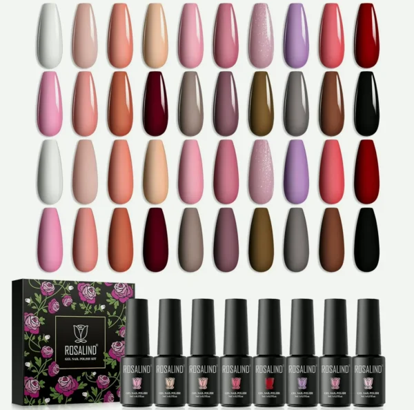 20 Pieces Neutral Gel Varnish Collection