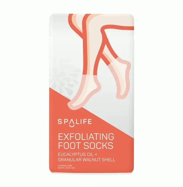 PamperLife Peeling Foot Socks - Eucalyptus Essence + Granular Walnut 8 Pack