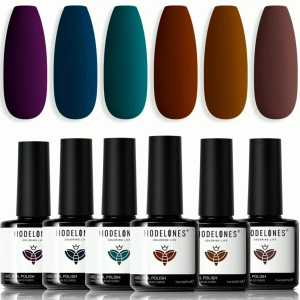 Brand Gel Set in Six Dark Colors
