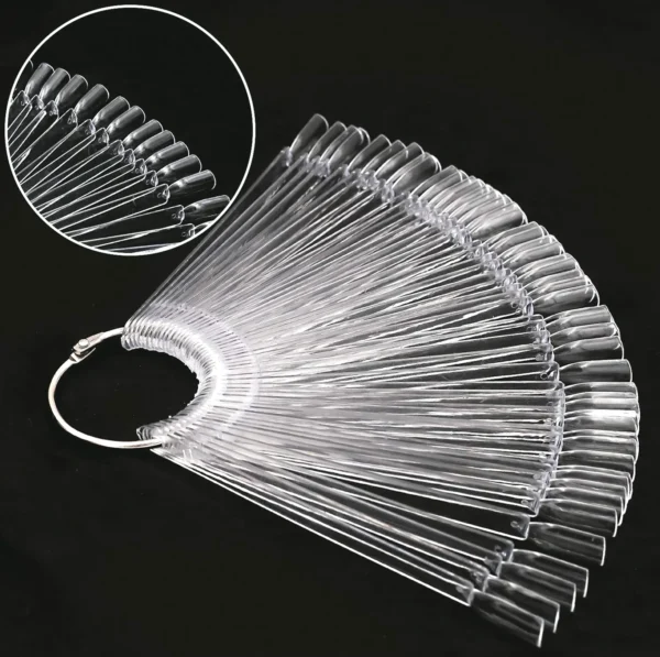 150 Tips Clear Manicure Swatches Sticks