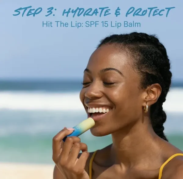 Chase Hit the Mouth SPF 15 Balm, Moisturizing Sunscreen with Shea Cream