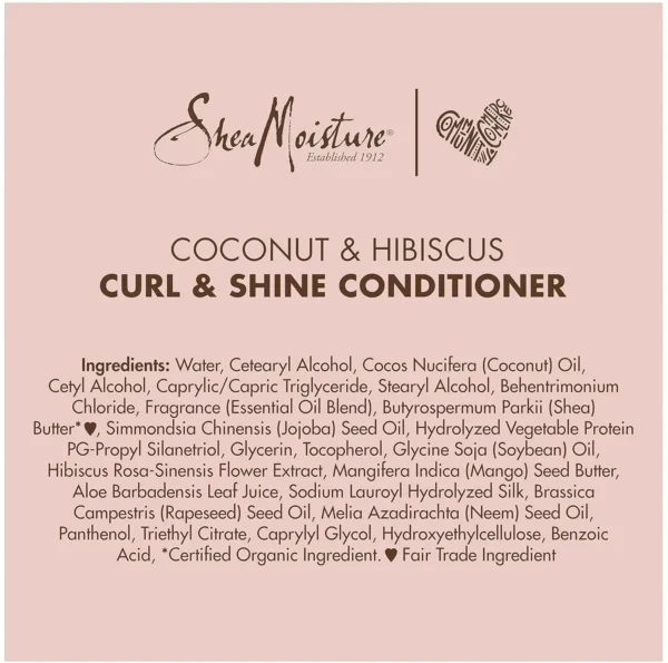 Shea Moisture Coco & Hibiscus Curly Hair Moisturizer, 13 Fl Oz