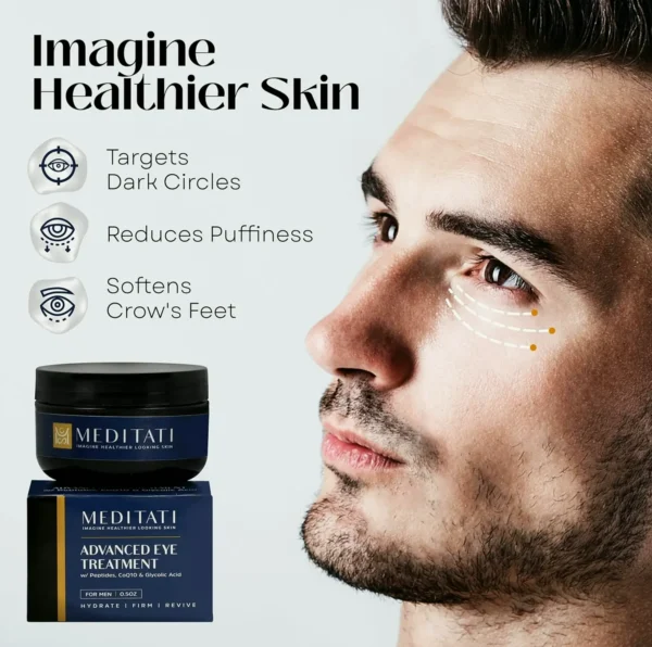 Male's Premium Under Eye Treatment for Dark Circles, Wrinkles