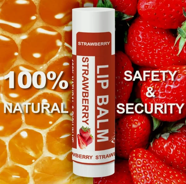 Bulk Set Natural Chapstick with Vitamin E and Coconut Oil