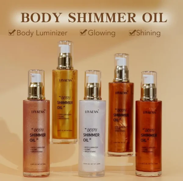 Shimmer Body Oil Skin Highlighter Cosmetics Glow