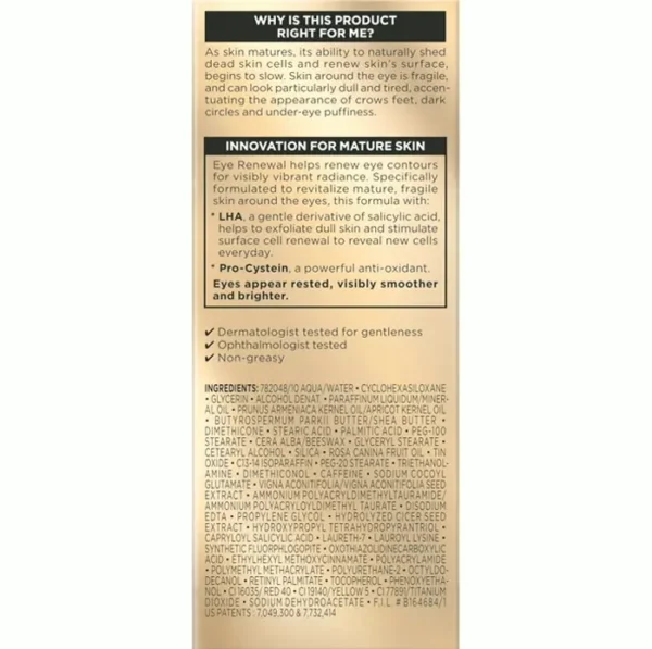 L'oreal Parisian Age Perfect Eye-Renewal Cream Half-Ounce Fl Oz
