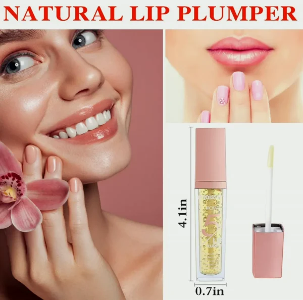 2P Lip-Enhancing Plumper Gloss for Moisturizing & Wrinkle Reduction, Natural Nourishment