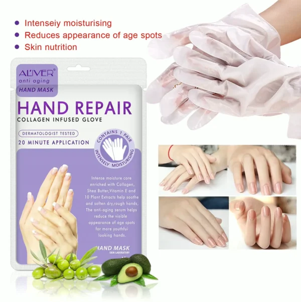 4-Pack Hand Hydrating Glove Mask for Cracked Hands