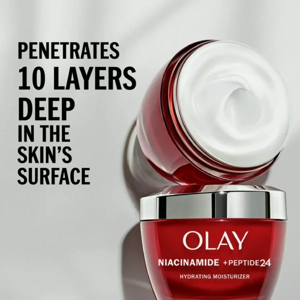 Olay Regenerist Peptide + Niacinamide 24 Facial Cream with Vitamin B3 1.7oz