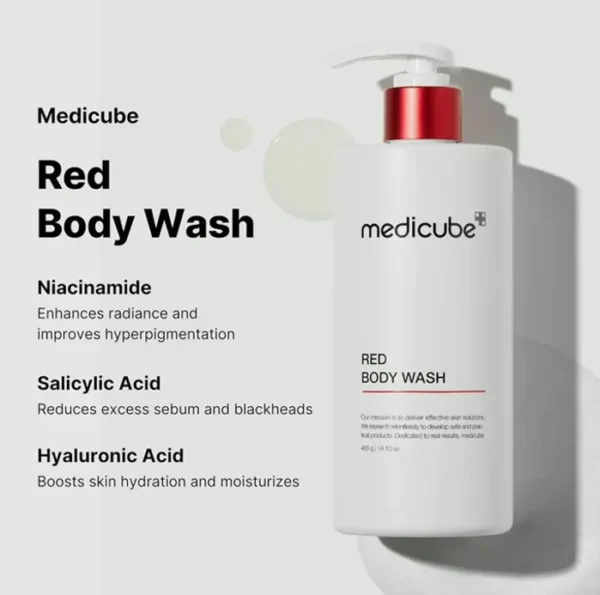 Acne Body Cleanser with Salicylic Acid - 14.52 Fl.oz| Hydrating Asian Care for Bacne