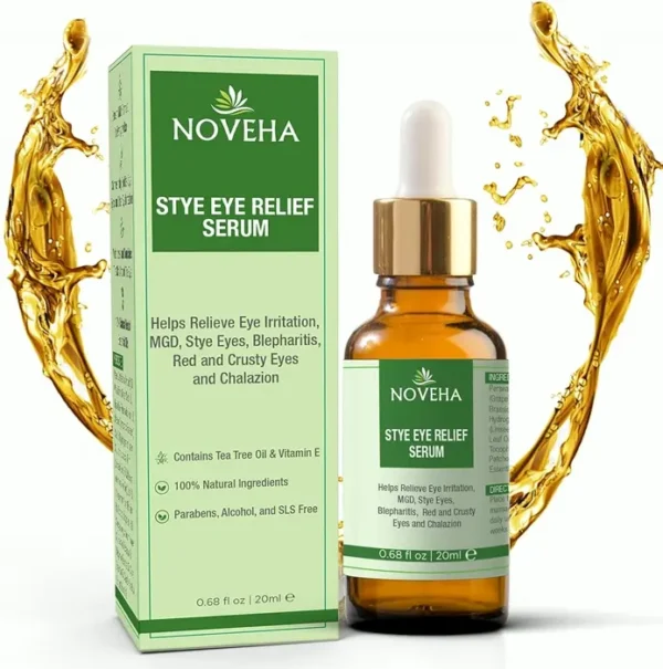 NOVEHA's Herbal Stye Relief for Eyelid Management (20 ml)