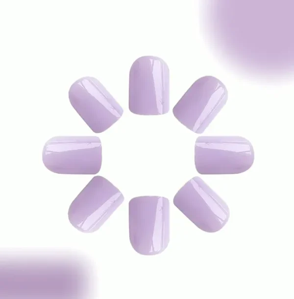 24 Pieces Lilac Stick-On Nails