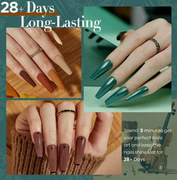 Brand Gel Set in Six Dark Colors