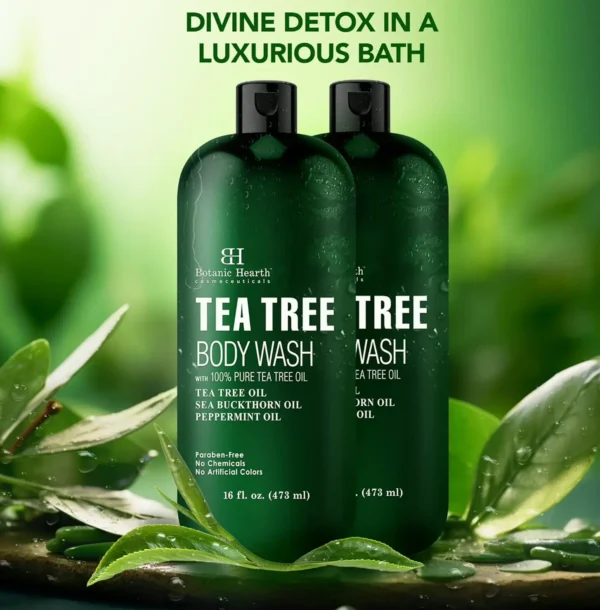 Botanic Body Wash with Tea Tree, Soothes Itchiness, Bundle