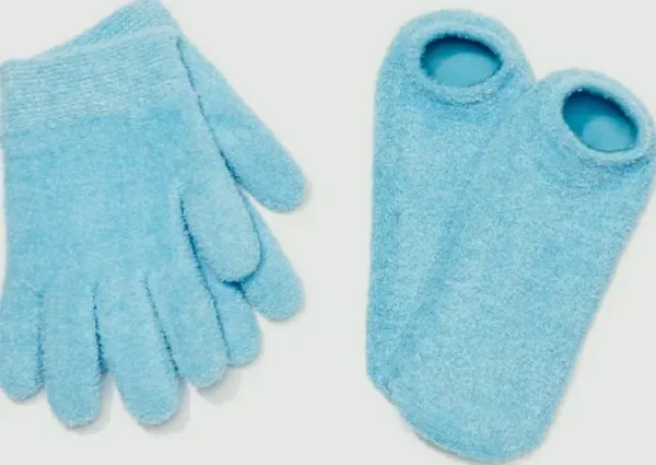 NatraCure Moisturizing Booties and Gloves Set for Rough Hands