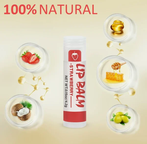 16-Pack Natural Chapstick with Vitamin E & Coconut Oil
