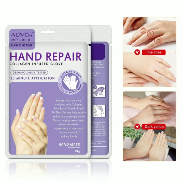 4-Pack Hand Hydrating Glove Mask for Cracked Hands