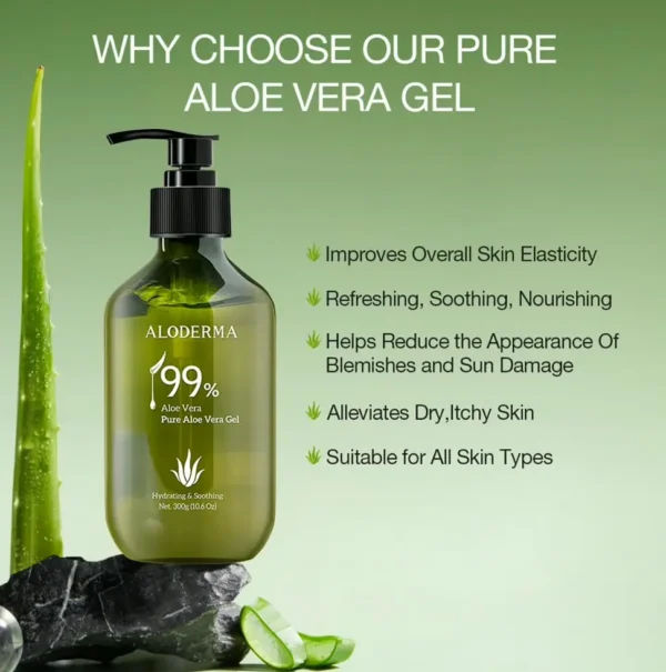 Pure Aloe Gel, Fast Processing, 10.6oz