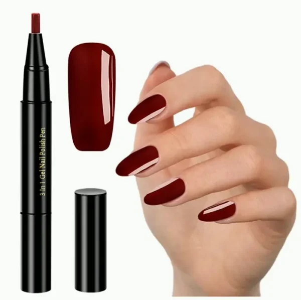 Nail Polish Pen, 20 Shades 3 in 1 Soak Off LED Manicure Polish
