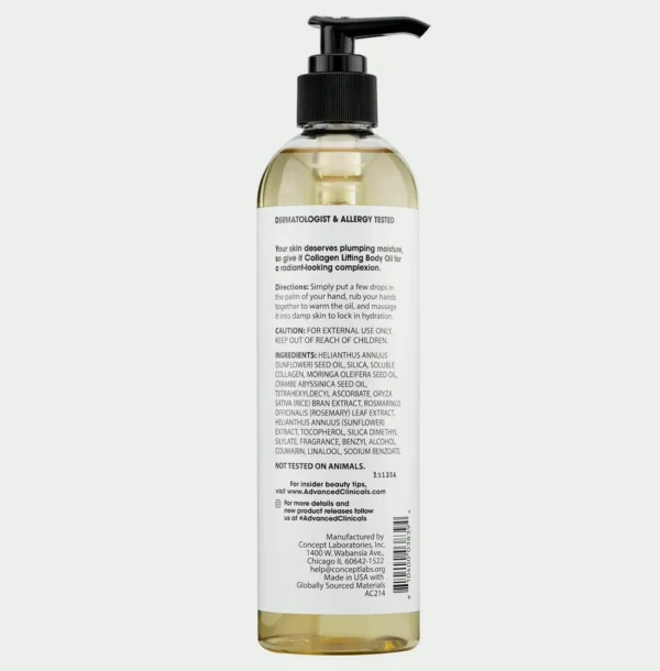 Enhanced Collagen Body Moisturizer with Vitamin E - 12 Fluid Oz