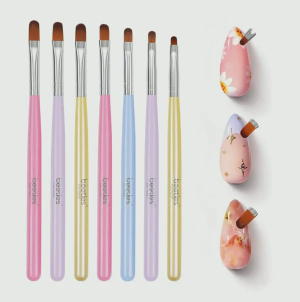 Beetles Polish Nail Brush - 7-Piece Nail Art Brushes