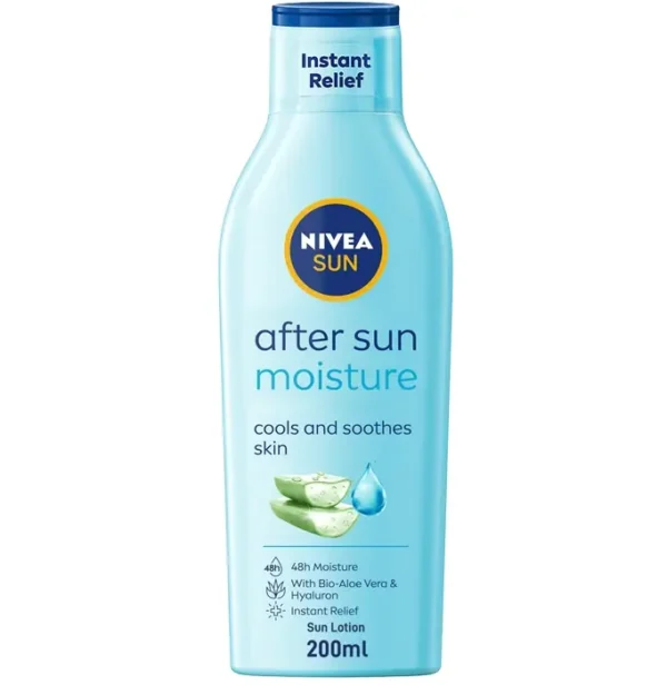 Nivea Sun After Solar Cream featuring Aloe Vera for Smooth Skin 200ml