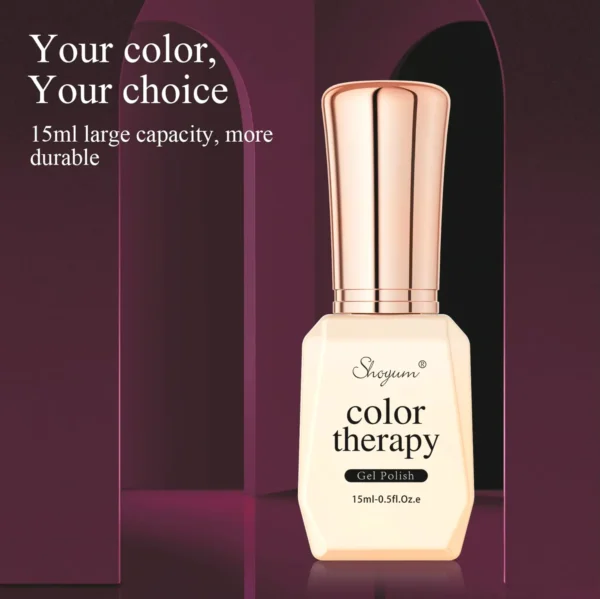 Gel Manicure Lacquer, 15ml Maroon Shade