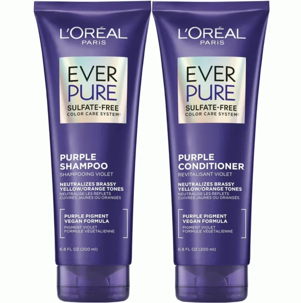 Pure Ever Yellow Balancing Cleanser Set for Blonde, Gray Locks