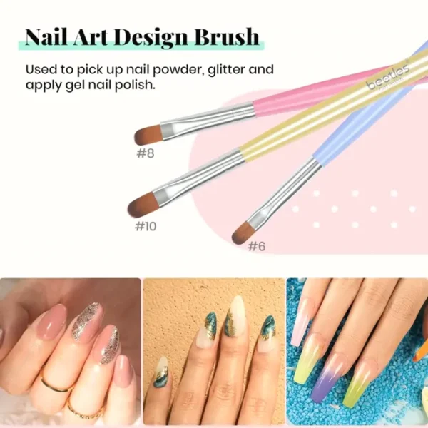 Beetles Polish Nail Brush - 7-Piece Nail Art Brushes