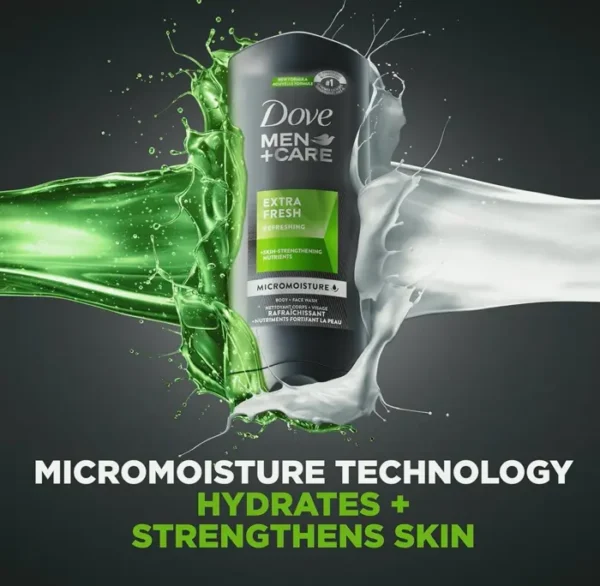 Dove's Men Care Shower Gel Ultra Fresh 4 Count 18oz