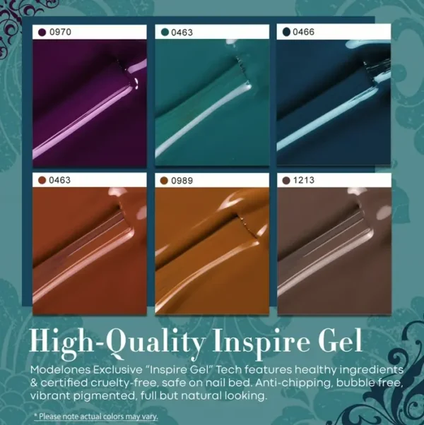 Brand Gel Set in Six Dark Colors