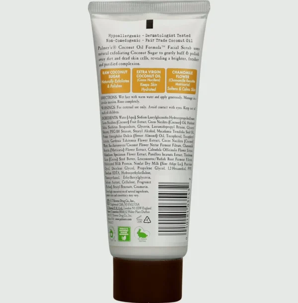 Palmer's Coconut Sugar Face Exfoliator, Three Oz, Set of One