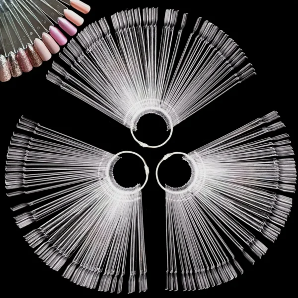 150 Tips Clear Manicure Swatches Sticks